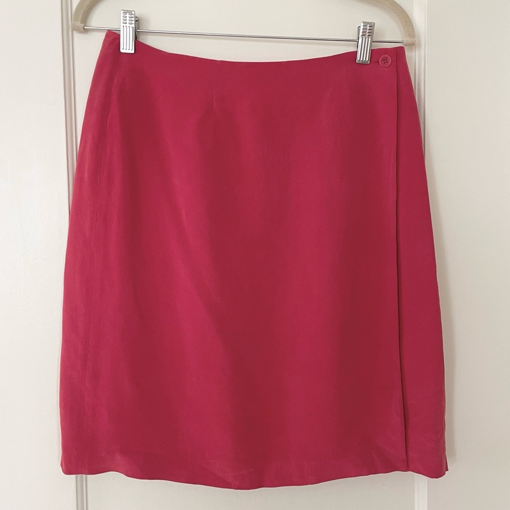 Vintage 100% silk skirt